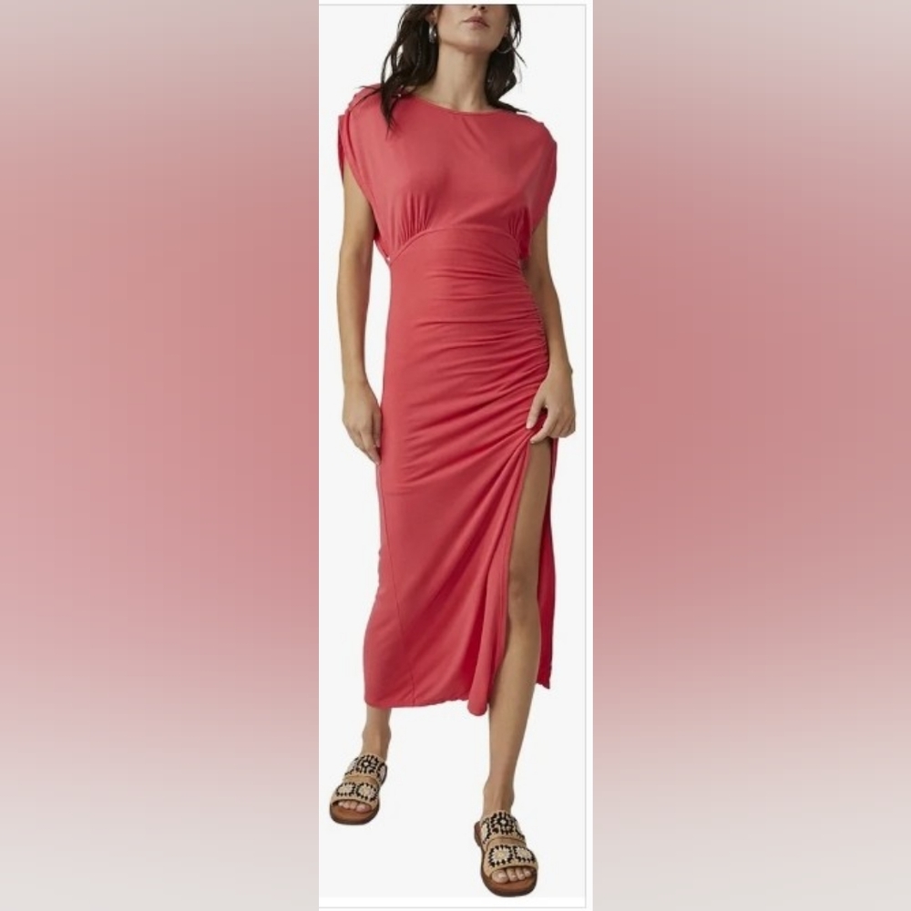 Free People NWT Women's Bella Rose Color Midi Dress. Size S